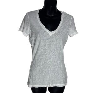 Standard James perse women’s 2 / S-M white v neck elevated basic tee